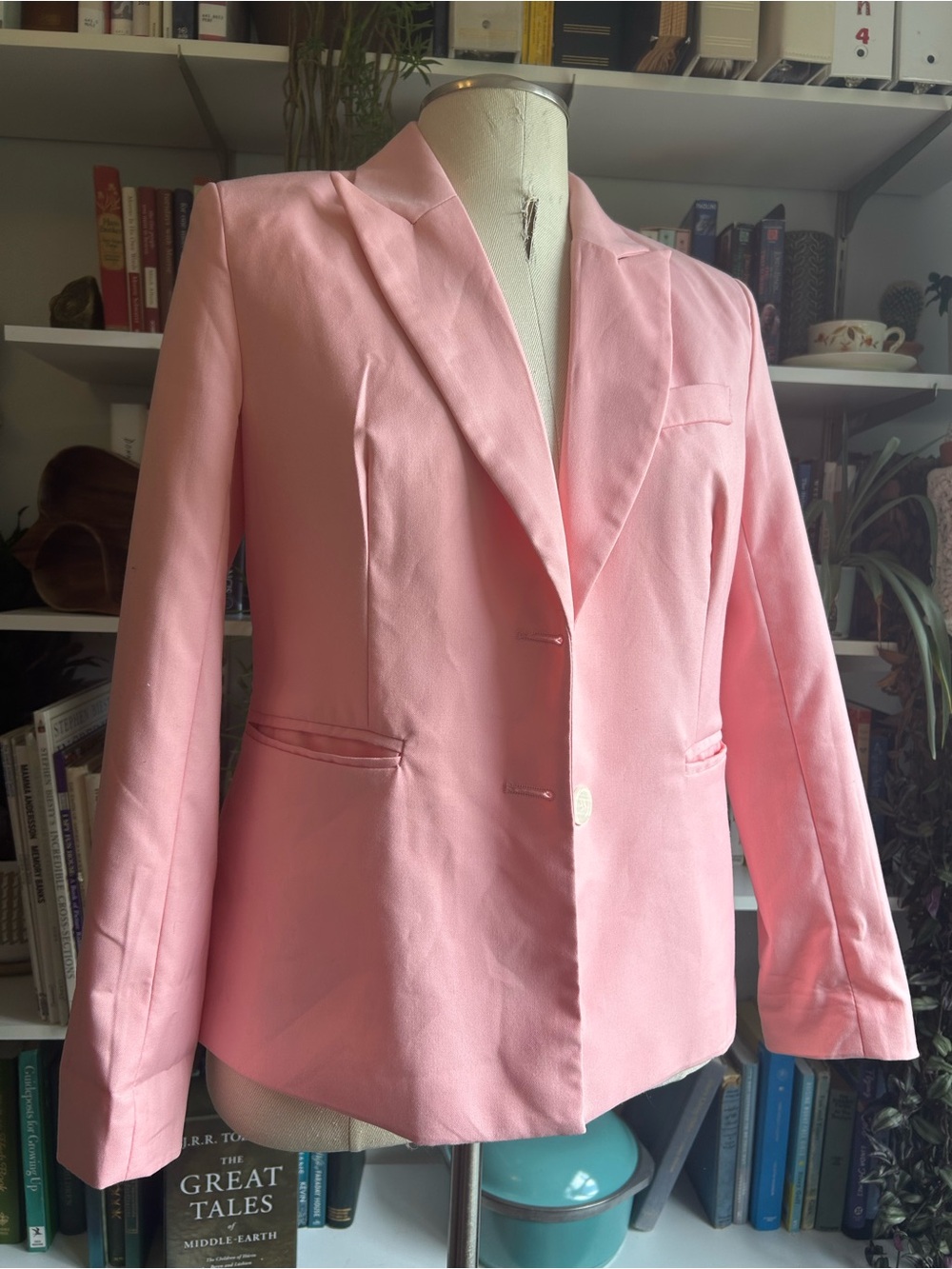 Classic Pink Women's Blazer Jacket